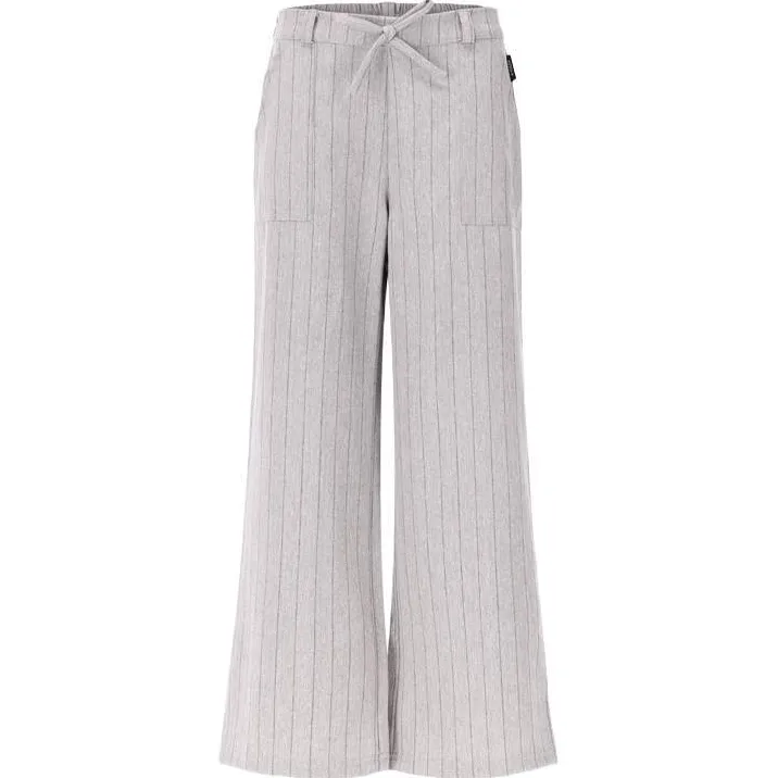 Retour Jeans wide leg casual broek krijtstreep lichtgrijs, foto 2