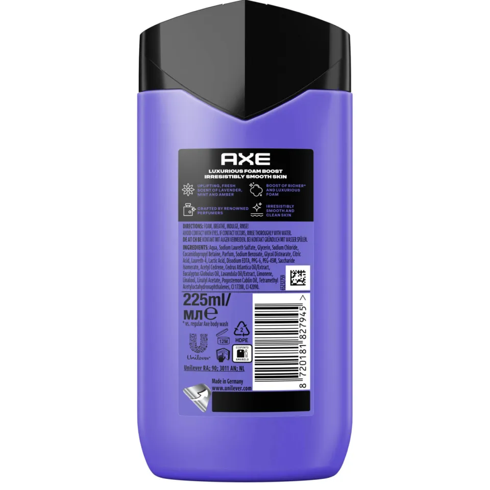 Axe Fine Fragrance Collection Blue Lavender douchegel, foto 3