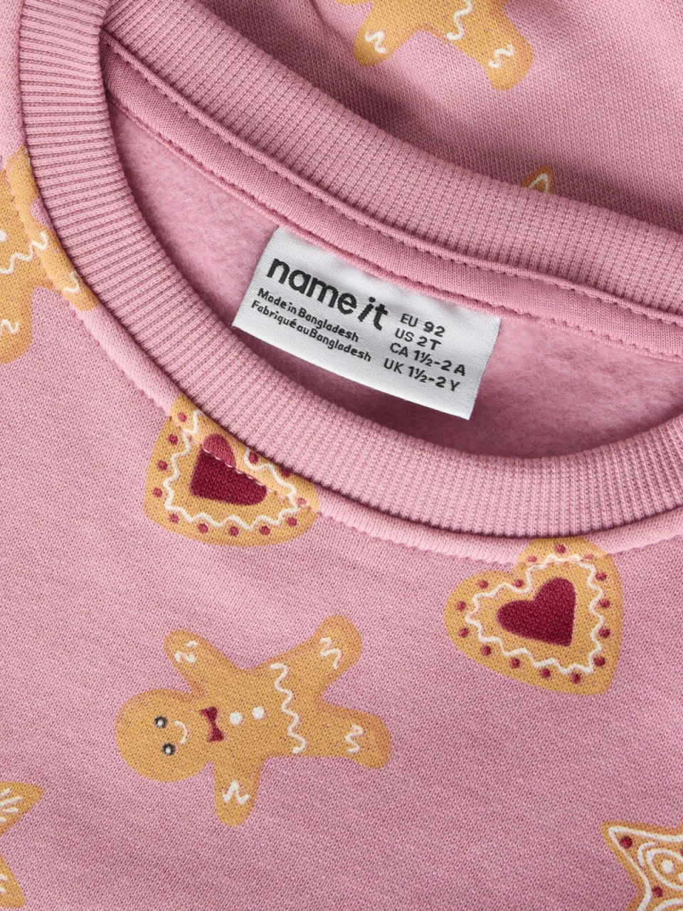NAME IT MINI sweater met print - roze, foto 4