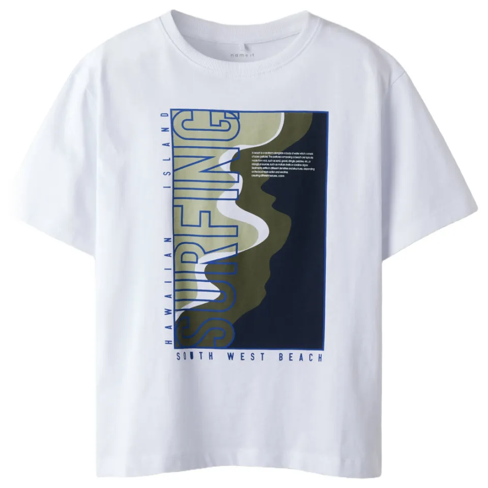 NAME IT t-shirt wit met surfprint, foto 2