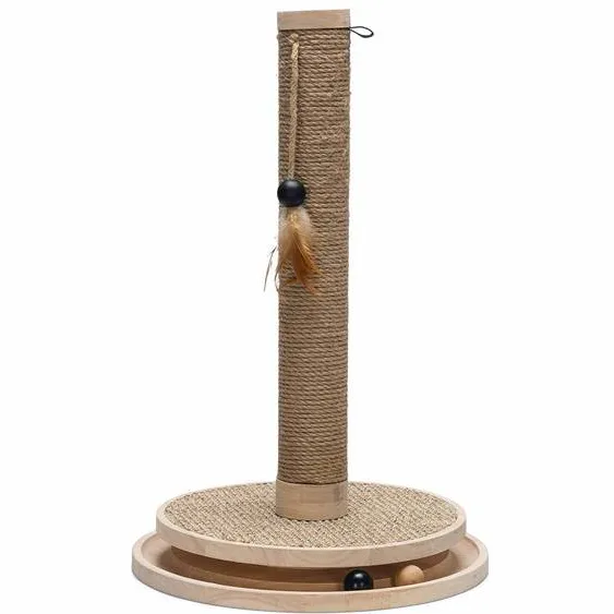 Designed by Lotte Zavi krabpaal hout bruin