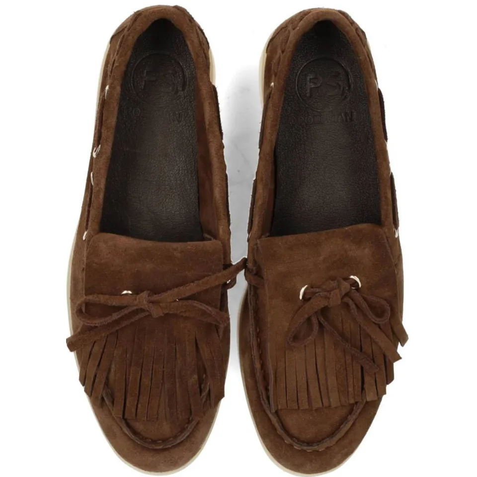 Poelman suède bootschoenen donkerbruin, foto 4