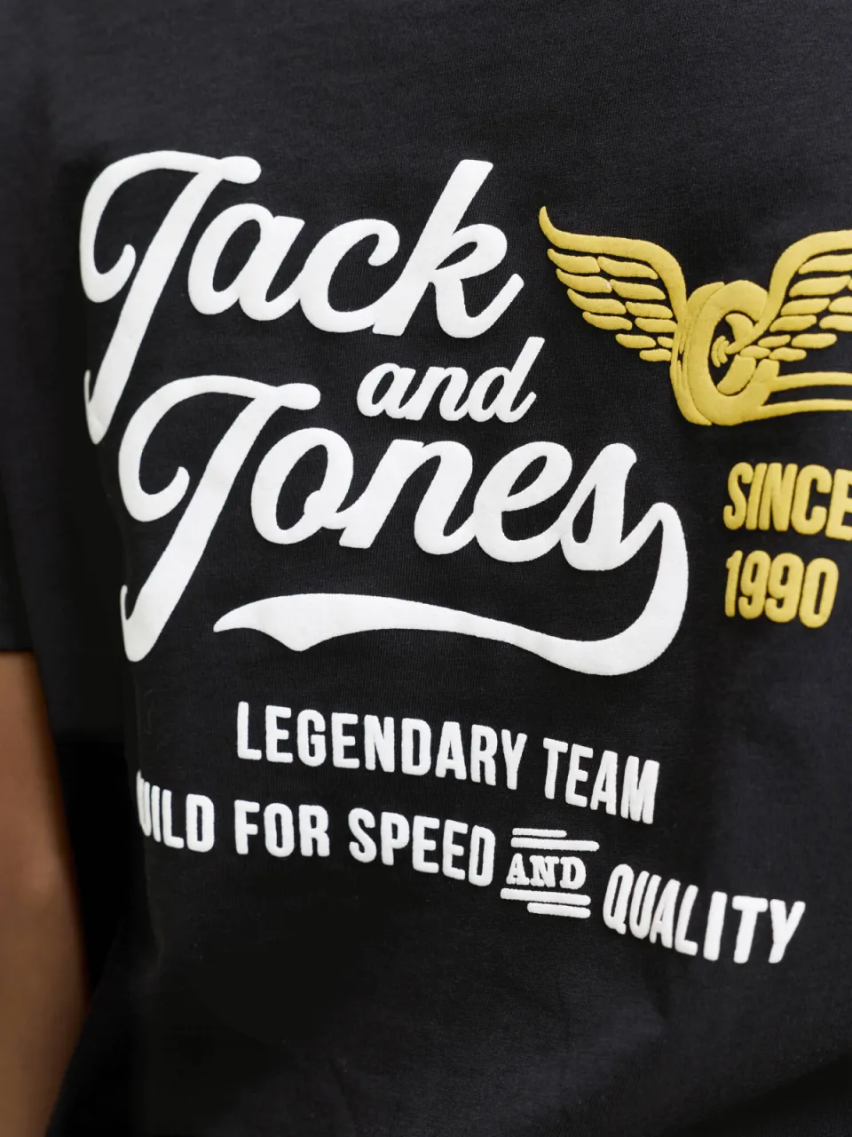 Jack & Jones junior t-shirt met backprint zwart, foto 5