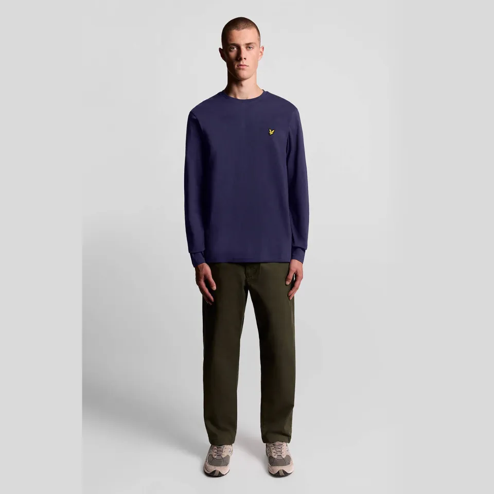 Lyle & Scott longsleeve donkerblauw, foto 4