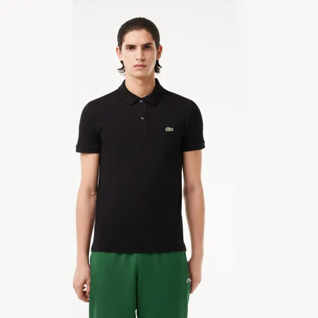 Lacoste slim polo zwart Black