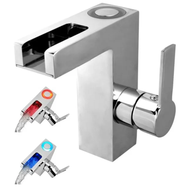Schutte Orinoco LED wastafelkraan chroom