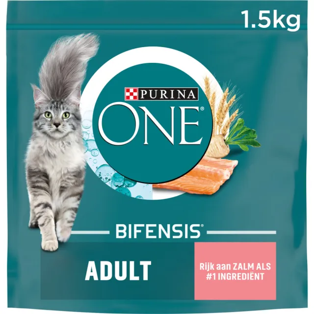 Purina ONE Adult kattenvoer met zalm 1,5 kg, foto 2