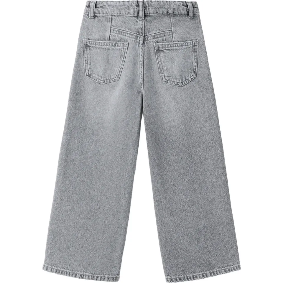 Mango Kids culotte jeans met studs - grey denim, foto 3