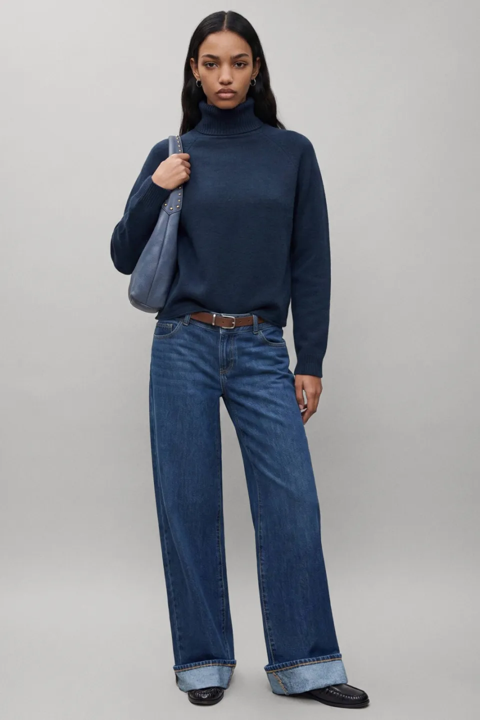 Mango TEEN gebreide trui - marineblauw