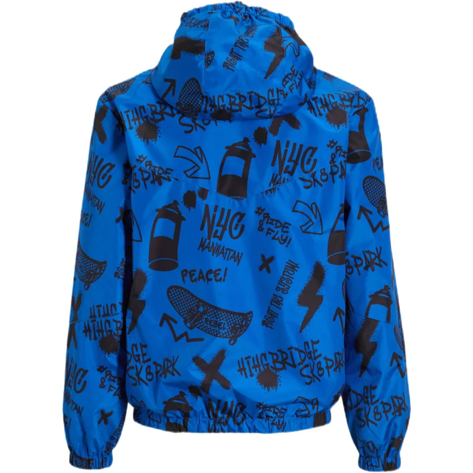 Orange Stars reversible jacket blauw, foto 3