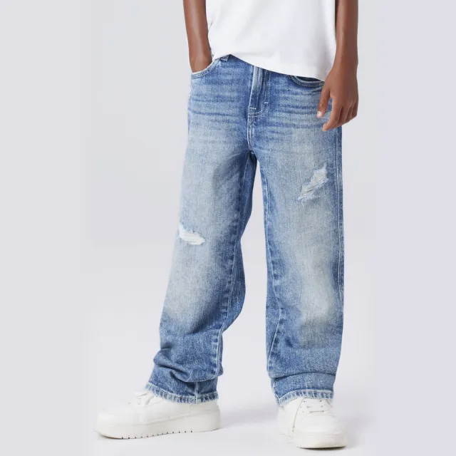 NAME IT KIDS barrel jeans medium blue denim, foto 3