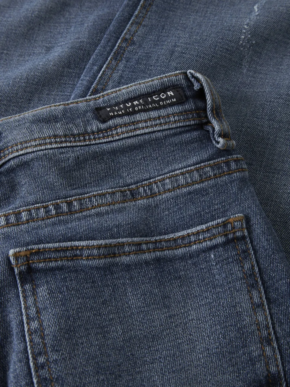 NAME IT KIDS straight leg jeans NKMRYAN dark blue denim, foto 5