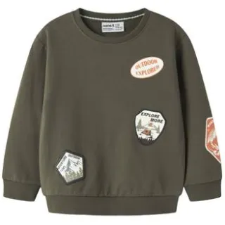 NAME IT Mole sweater olijfgroen, foto 2