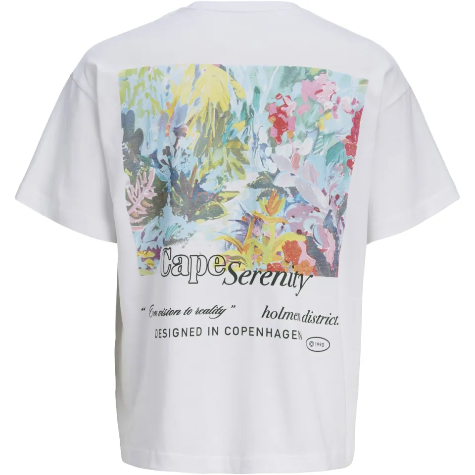 Jack & Jones junior t-shirt met backprint wit, foto 3