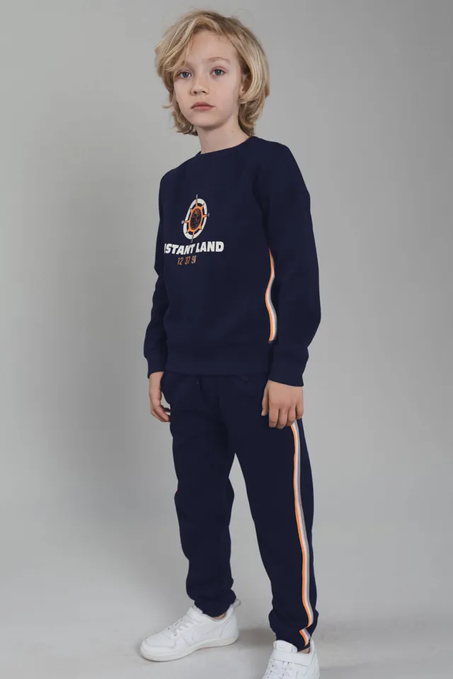 TYGO & vito regular fit joggingbroek donkerblauw