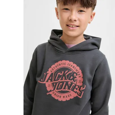 Jack & Jones JUNIOR hoodie zwart, foto 5