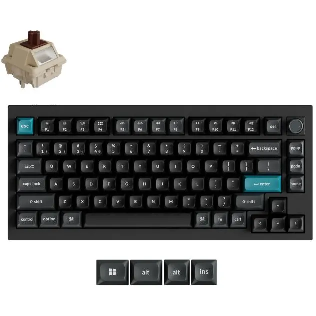 Keychron Q1 Ultra 8K mechanisch toetsenbord zwart brown