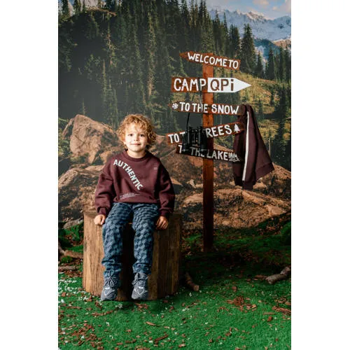 QPI sweater met tekst - donkerrood, foto 4