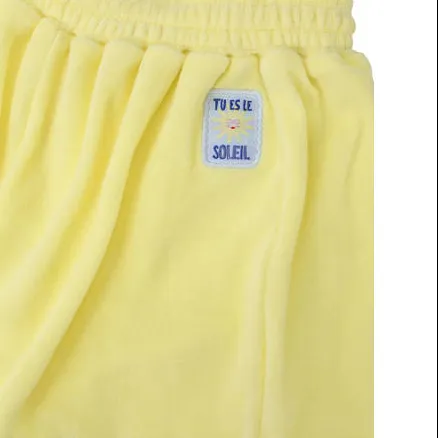 LOOXS little regular waist sweatshort geel, foto 3