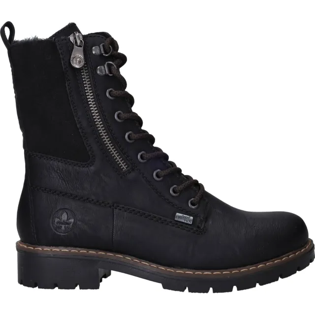 Rieker veterboots zwart