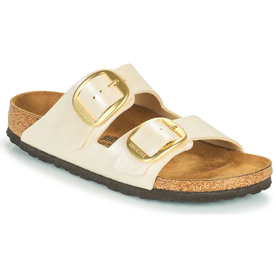 Birkenstock Arizona Big Buckle slippers wit