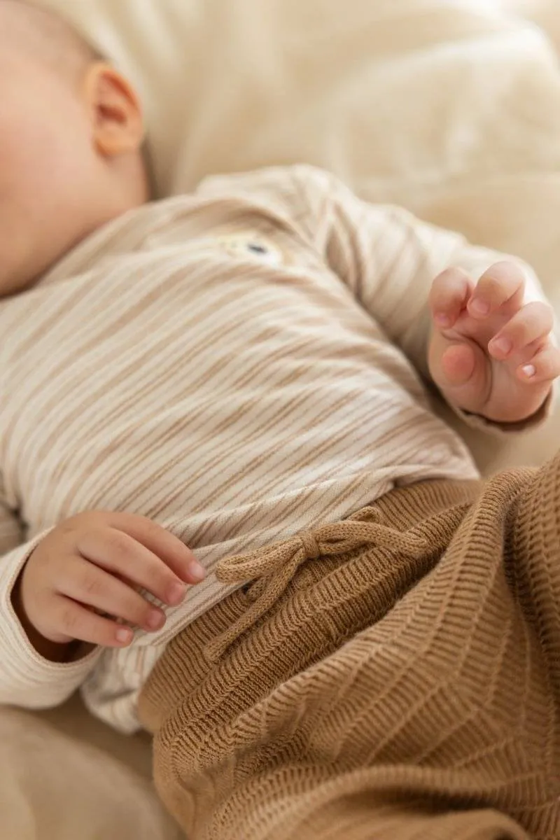 Little Dutch katoenen babybroek bruin, foto 4