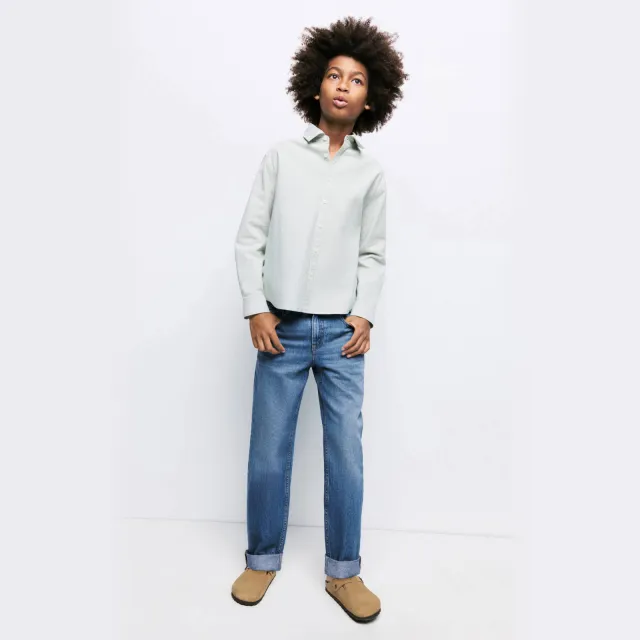 Mango Kids regular fit jeans - middelblauw Medium blue denim