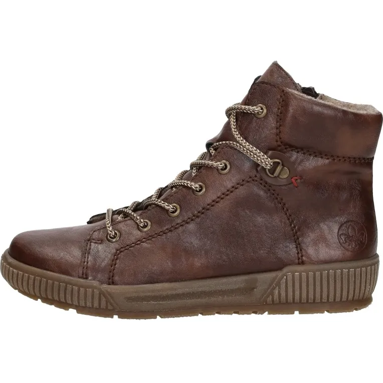 Rieker veterboots hoog cognac, foto 2