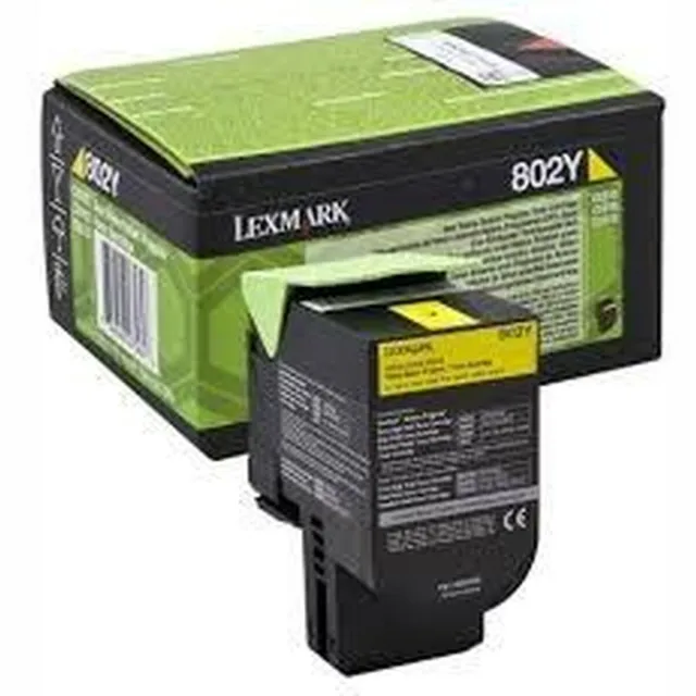 Lexmark 802Y Toner Geel, 1k