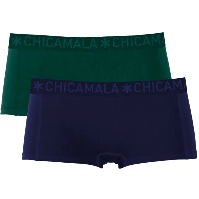 Muchachomalo 2-pack boxershorts groen navy Veelkleurig