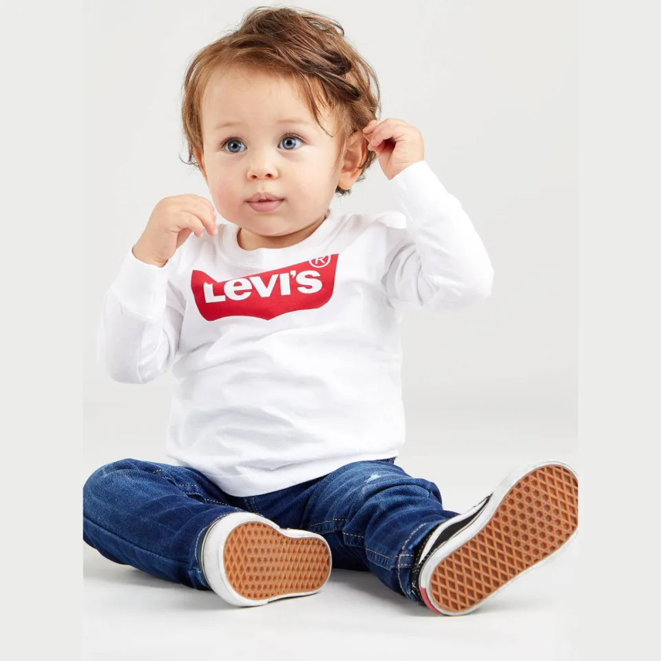 Levi's Kids Batwing babylongsleeve wit