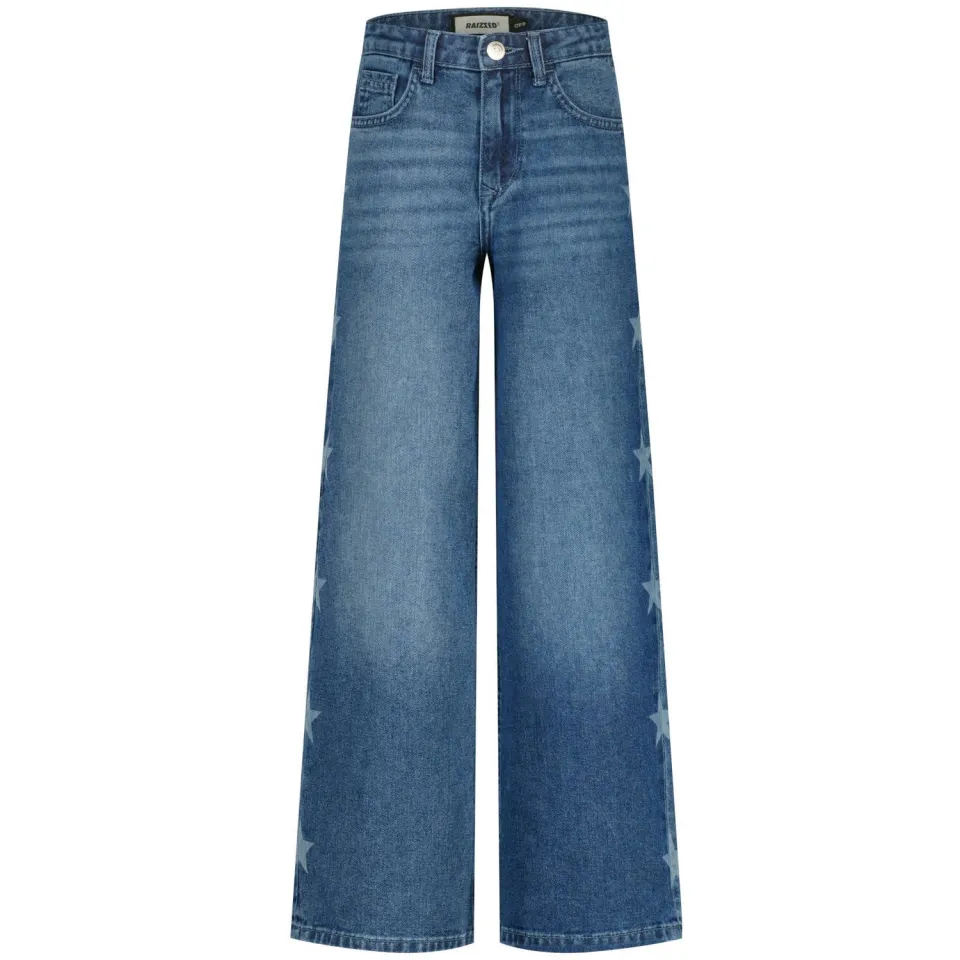 Raizzed high waist wide leg jeans wide leg jeans medium blue denim, foto 2