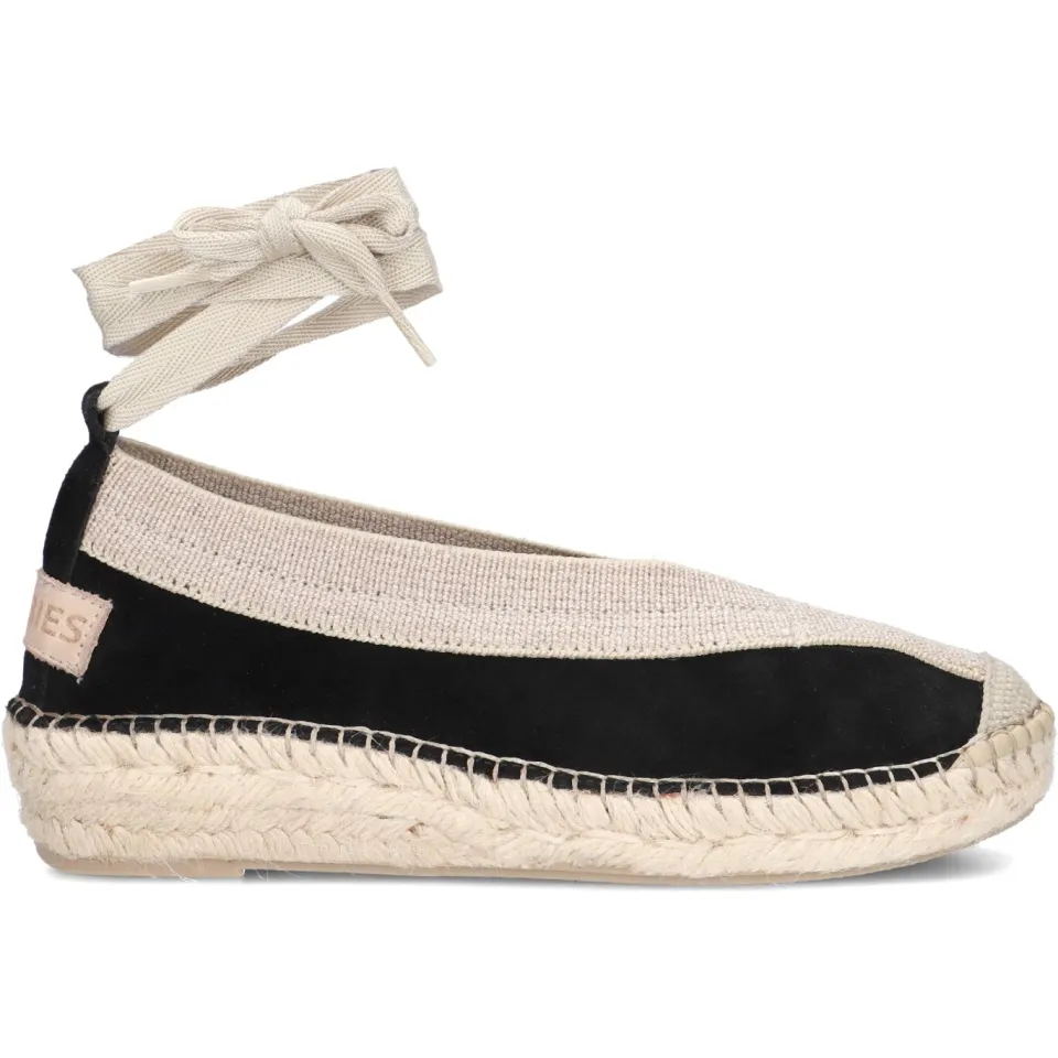 Shabbies Amsterdam Palma espadrille zwart Black