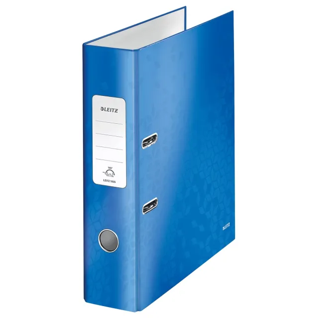 Leitz Ordner leitz wow 180° gelamineerd 80mm a4 blauw