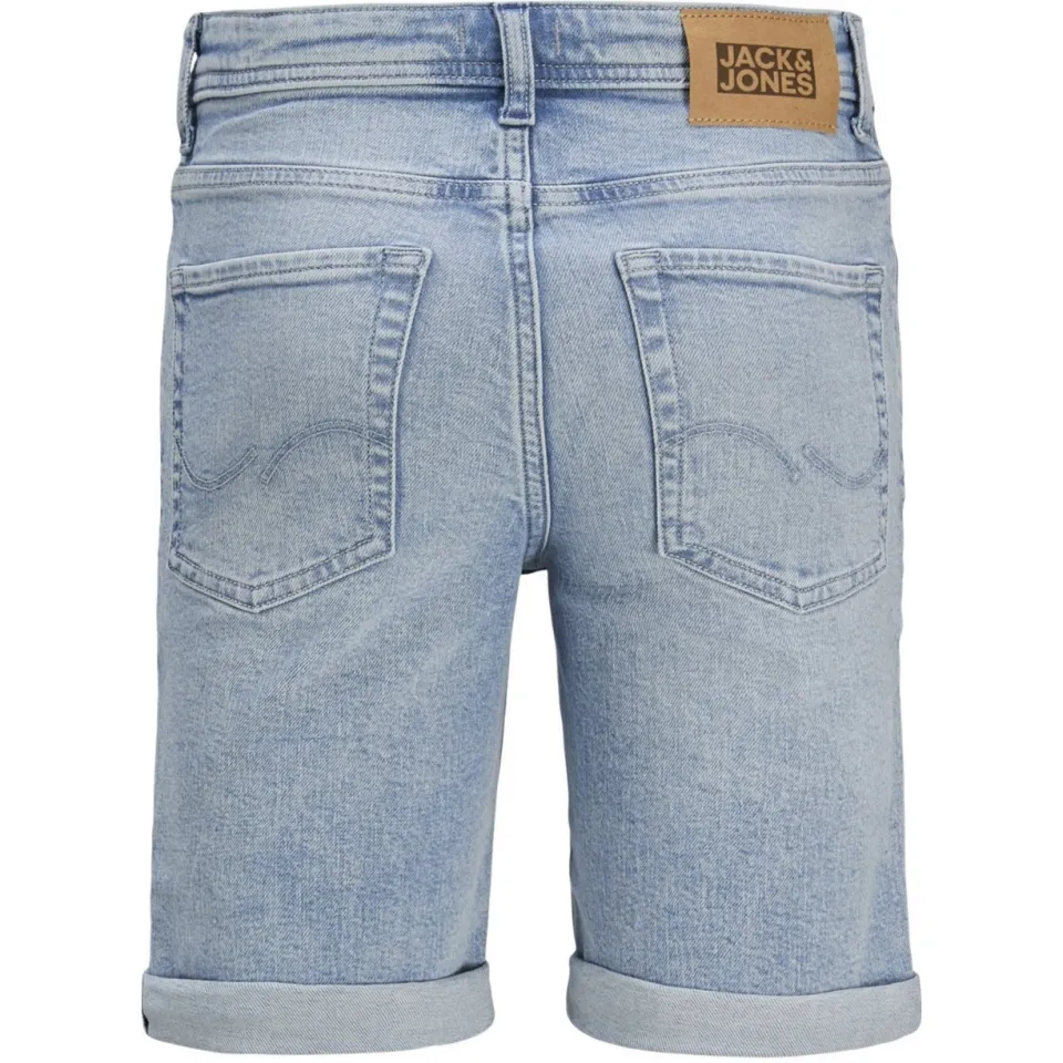 Jack & Jones regular denim jeansshort lichtblauw, foto 4