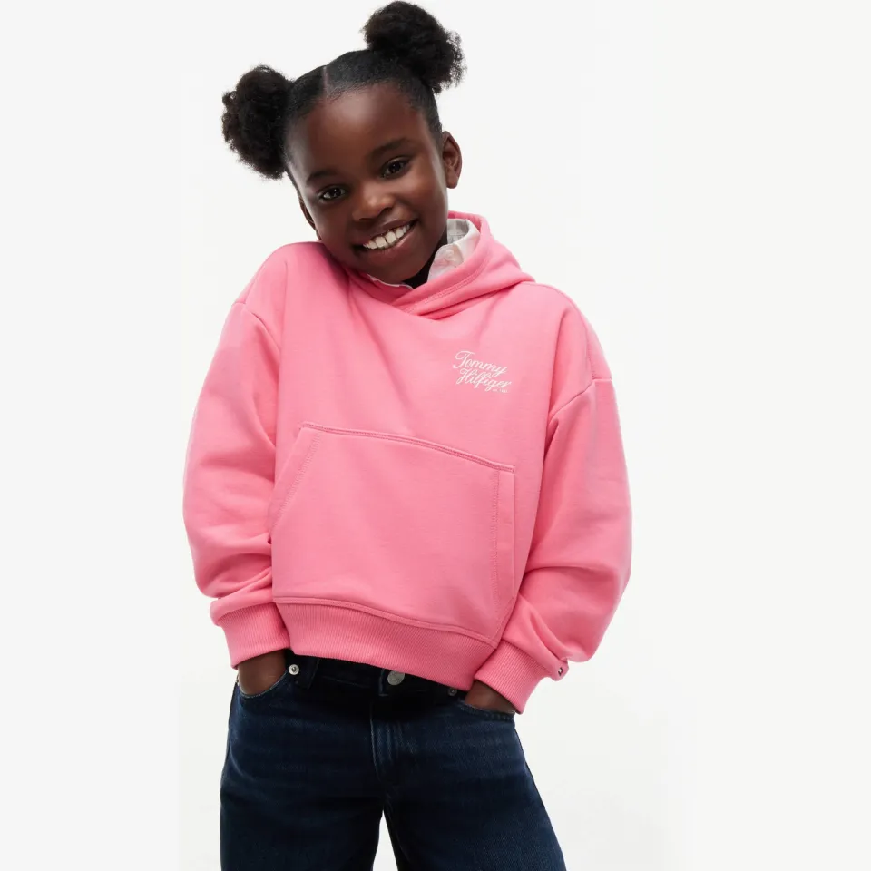 Tommy Hilfiger hoodie met tekst - roze, foto 6