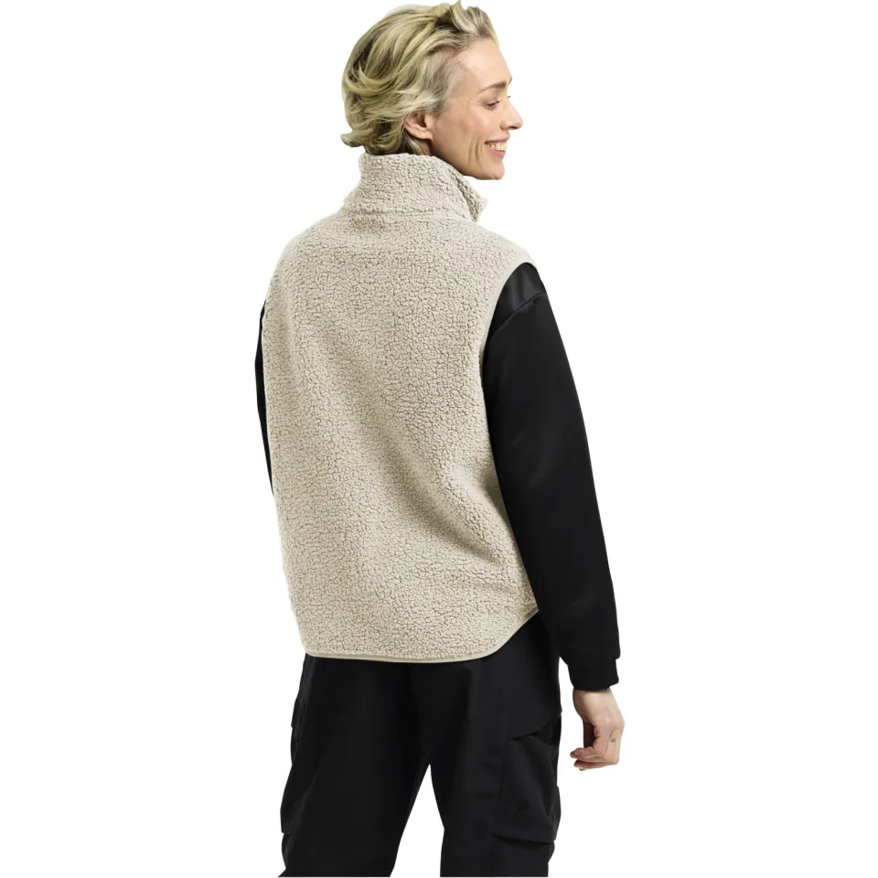 Jack Wolfskin High Curl Vest fleecebodywarmer ecru, foto 4