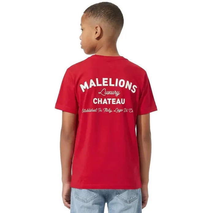 Malelions T-shirt met backprint rood, foto 5