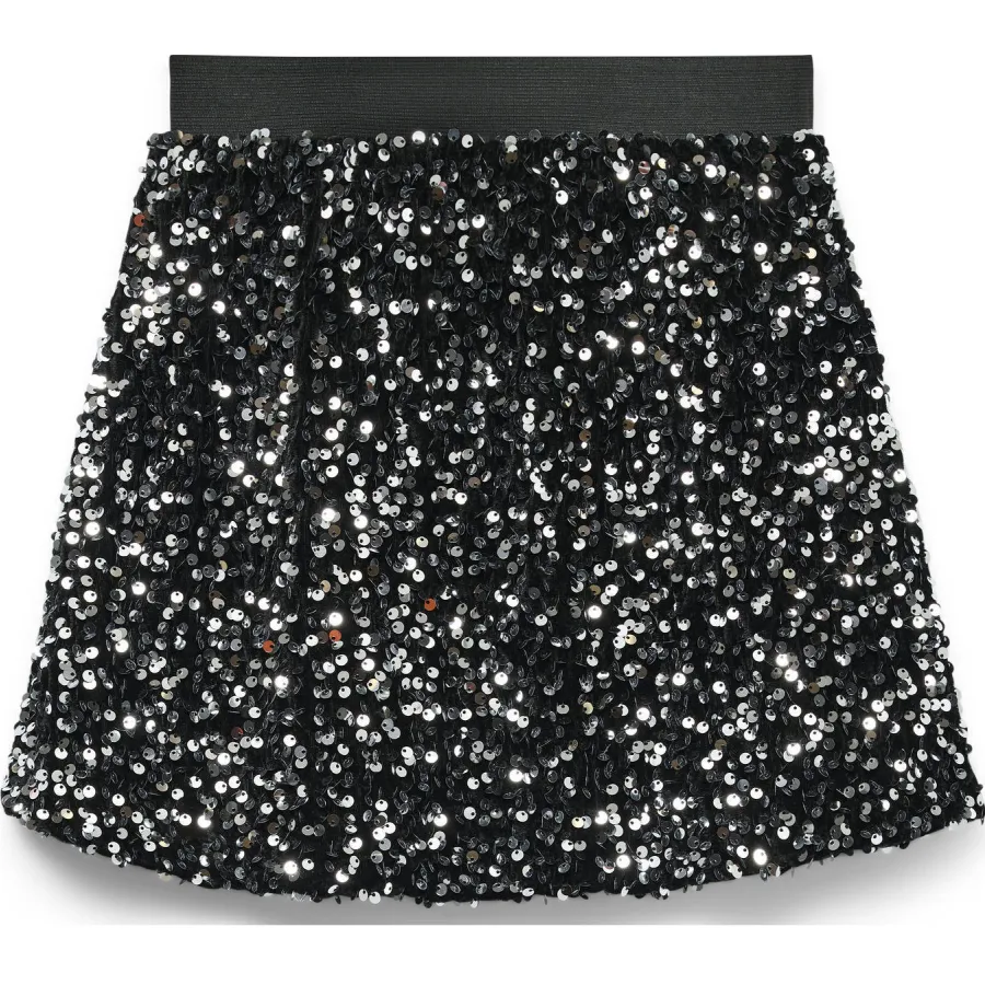 Vero Moda Girl VMBELLA a-lijn rok met pailletten zwart, foto 2