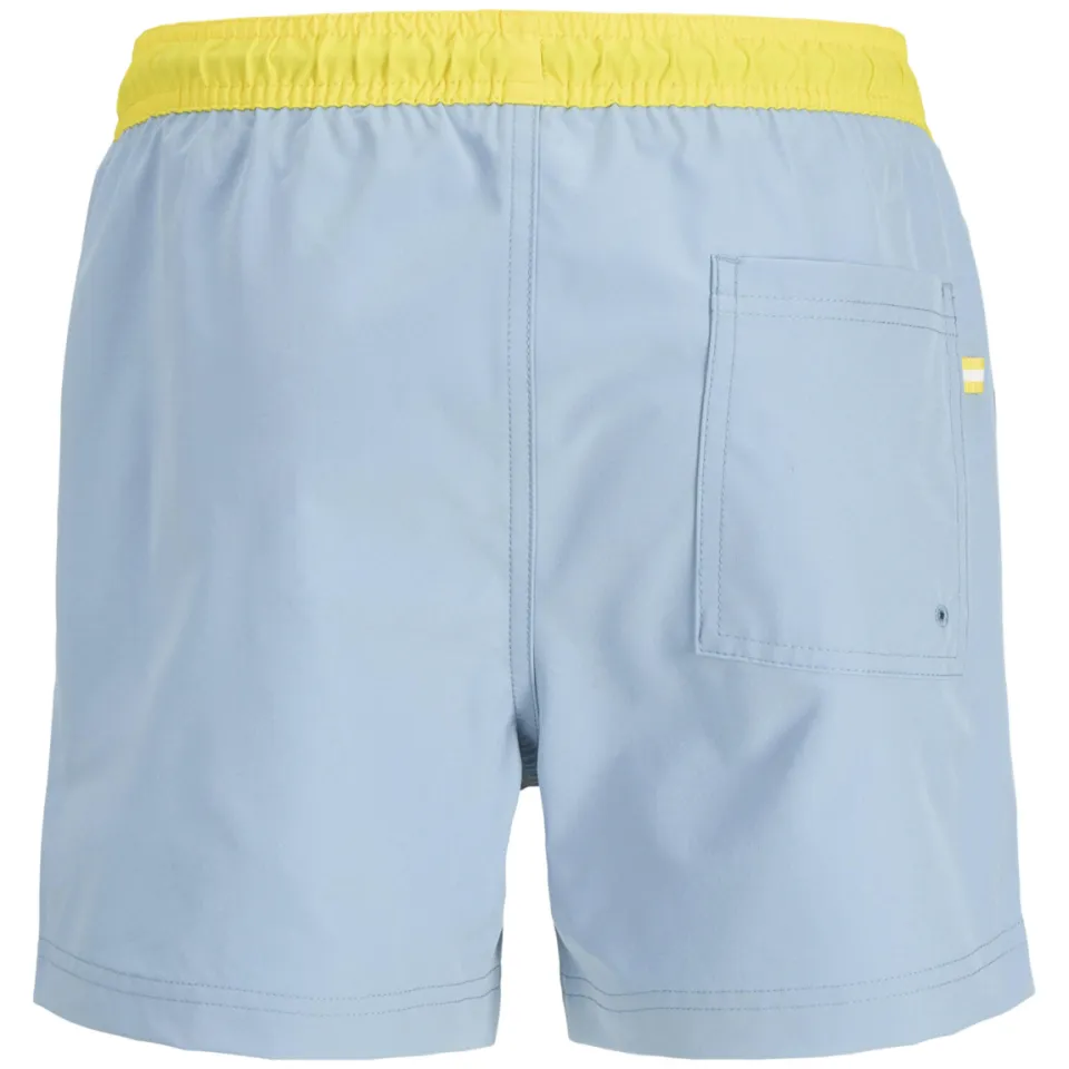 Jack & Jones JUNIOR zwemshort lichtblauw/geel, foto 3