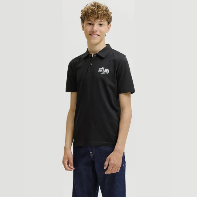 Jack & Jones Junior Jjaero polo zwart, foto 2
