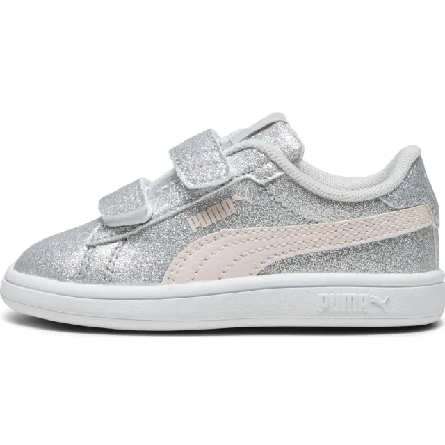 Puma Smash 3.0 Glitz Glam sneakers zilvergrijs/roze, foto 2