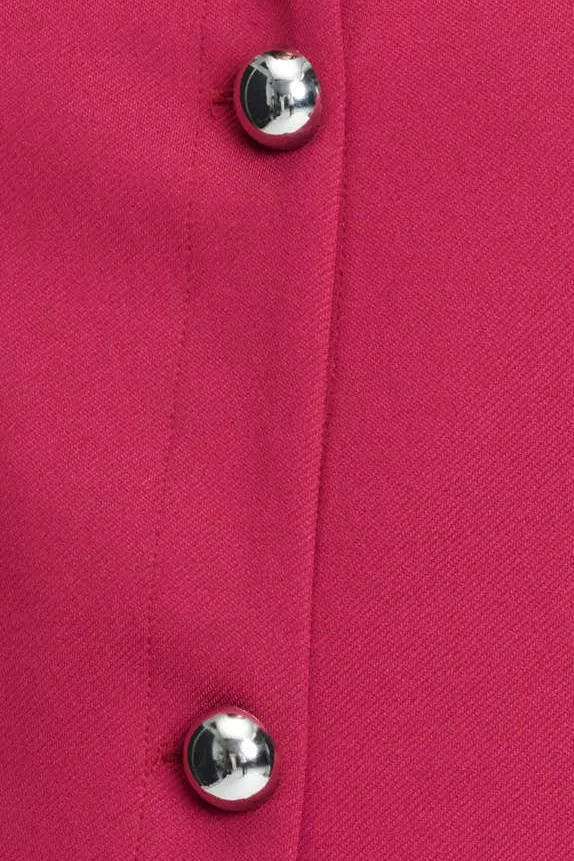 POM Amsterdam gilet - donkerrood, foto 4