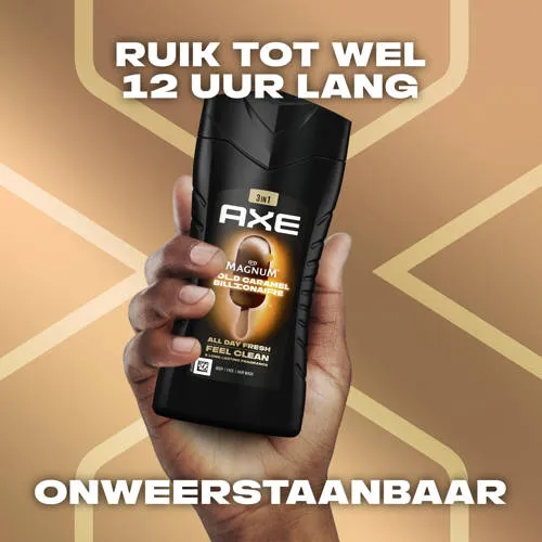 Axe Magnum Gold Caramel Billionaire 3-in-1 douchegel, foto 6