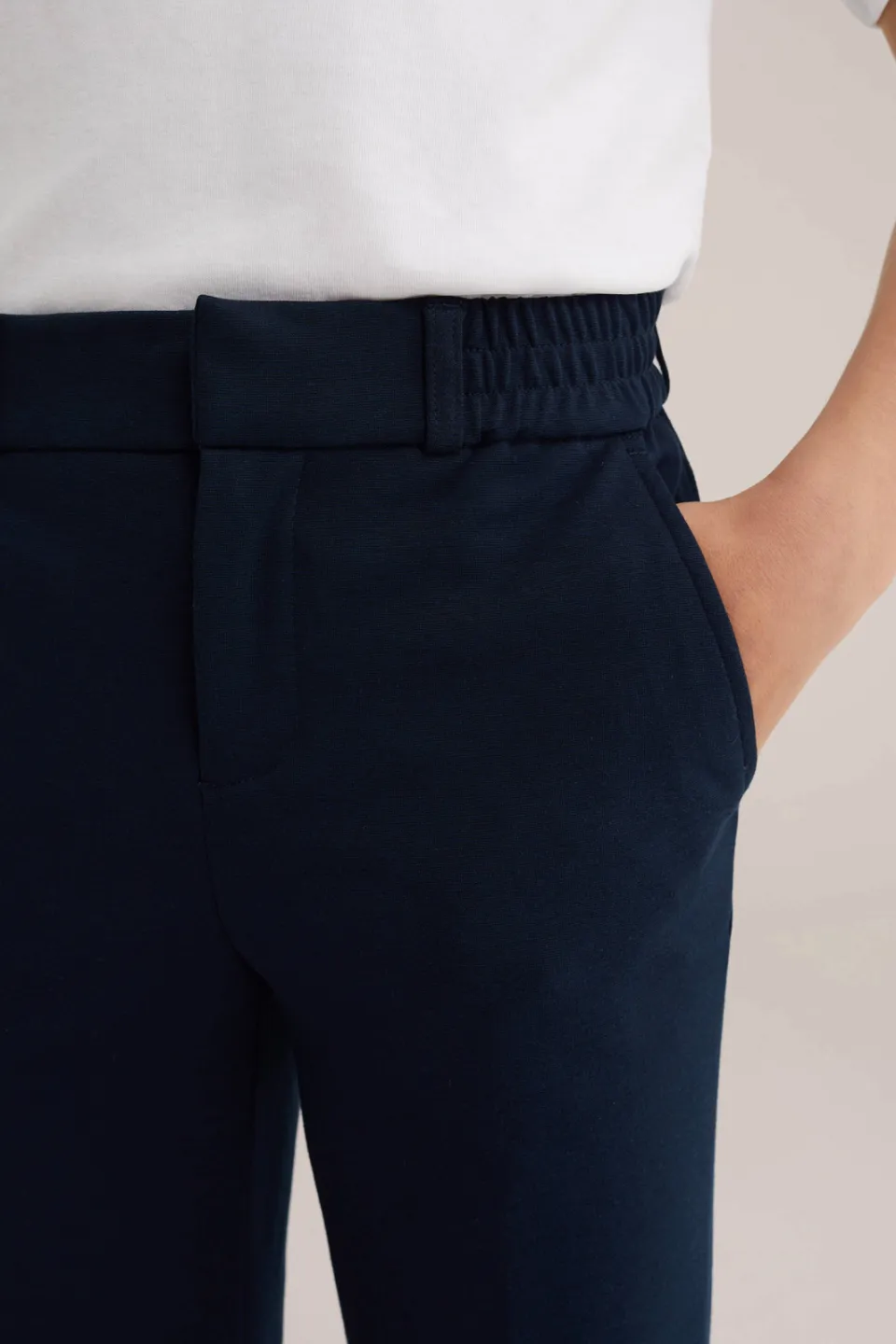 WE Fashion pantalon donkerblauw, foto 4