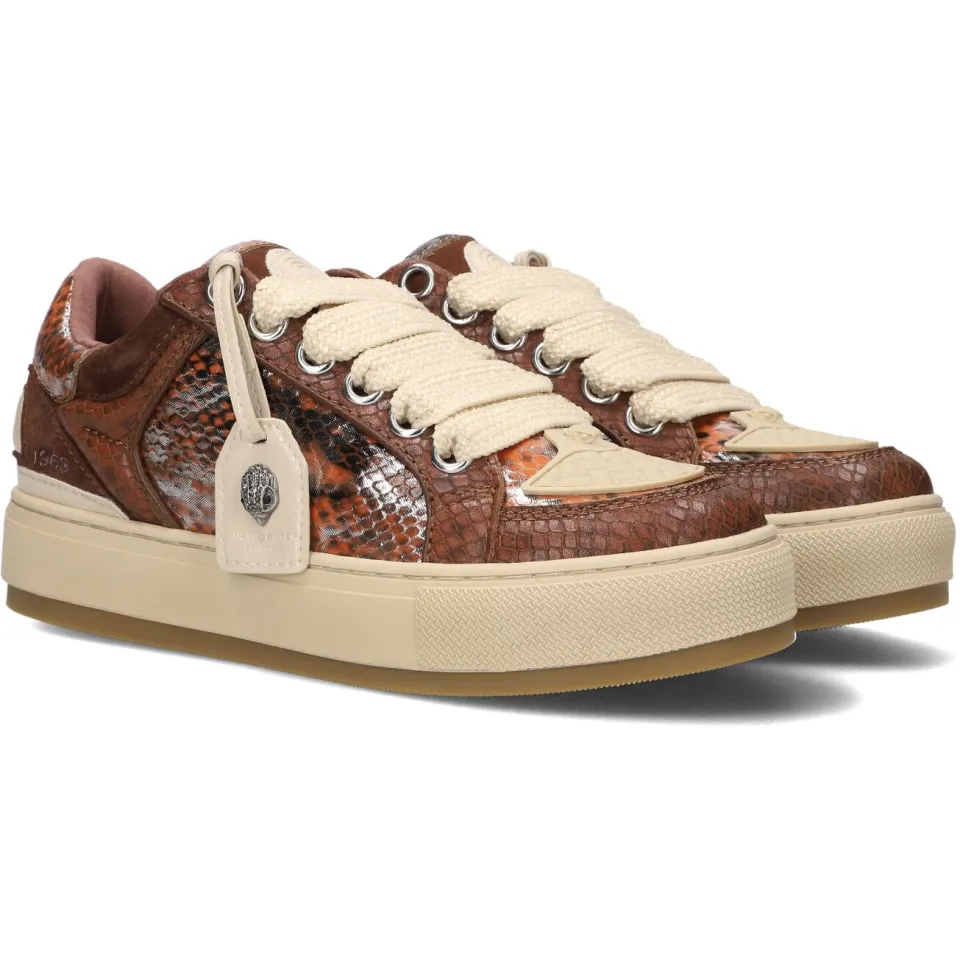 Kurt Geiger Tag leren sneakers - bruin, foto 3