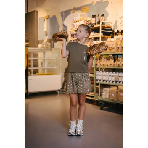 LEVV short groen met stippen, foto 5