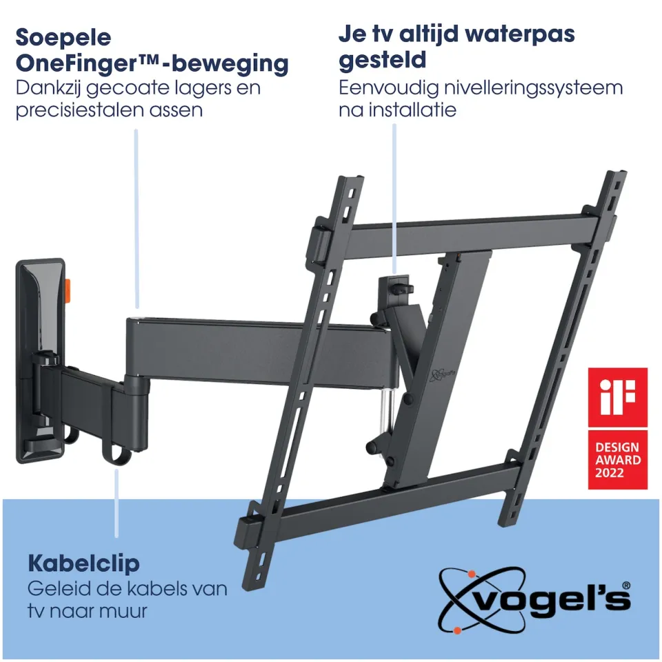 Vogel's TVM 3445 draaibare tv-beugel zwart, foto 2