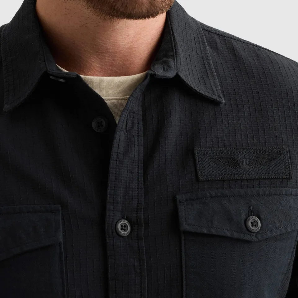 PME Legend regular fit overshirt - salute donkerblauw, foto 8
