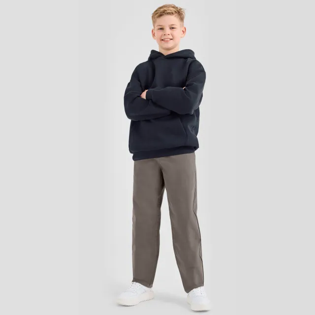 s.Oliver casual broek donkerbruin
